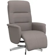 vidaXL Relaxsessel mit Fußteil Taupe Stoff