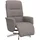 vidaXL Relaxsessel mit Fußteil Taupe Stoff