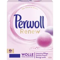 Perwoll Renew Wolle Waschpulver (17 Wäschen), Feinwaschmittel für Wolle, Kaschmir & Seide, Wollwaschmittel glättet Fasern & verhindert Knötchen