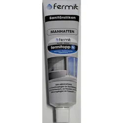 Sanitärsilikon FERMIT TOP N Neutral vernetzt (manhattan-grau) 100ml Tube