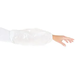 HYGOSTAR 1000 Schutzärmel aus Polyethylen 40 cm Weiss einweg Ärmelschoner Ärmel Schoner