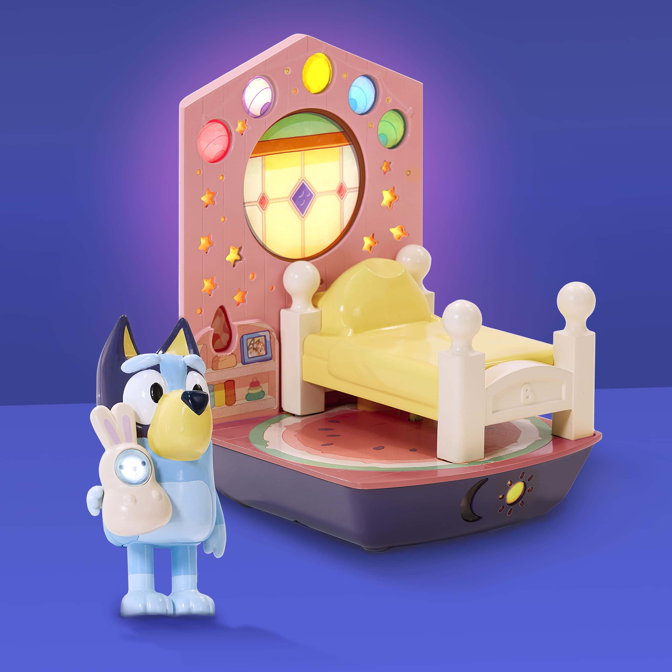 Bluey GoGlow Dream 3 in 1 Nachtlicht Kinder Nachttisch Schlaf Trainer Taschenlampe und Sleep Timer, Mehrfarbig (14345)