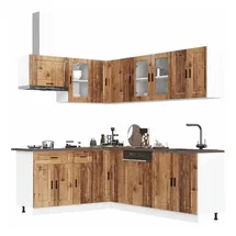 vidaXL Küchenschrank-Set Porto 11-tlg. Braun