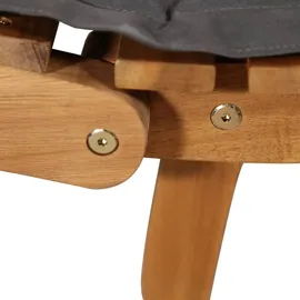 vidaXL Sonnenliege 95 x 61 x 23 cm Dunkelgrau