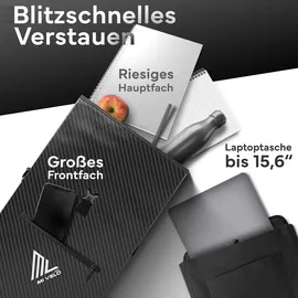 MIVELO 3in1 Fahrradtasche Rucksack Gepäckträgertasche wasserdicht mint