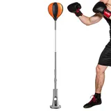 Punchingball mit Standfuß Höhenverstellbar 155-175cm, Robuster Standboxsack für Erwachsene und Jugendliche, Freistehender Boxball mit Saugnäpfen für Home Gym Fitness Kickboxen Training