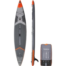 SUP-Board Stand Up Paddle aufblasbar 14 ́ – X900 Doppelkammer EXPEDITION grau, grau, EINHEITSGRÖSSE