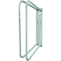GAH Alberts Einzel-Fahrradhalter zur Befestigung an der Wand, Maße 350 x 140 mm, feuerverzinkt, Halter im Winkel von 90°