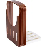 Crediri Brotschneidemaschine aus Bambus – Manuelle Brotschneidemaschine für selbstgebackenes Brot, Toast, Kuchen – Faltbare Brotschneidemaschine mit