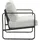CLP Lounger Manea weiß/Kunstleder