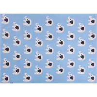 Beliani Kuscheldecke Hilkot Baumwolle 130 x 170 cm) Blau