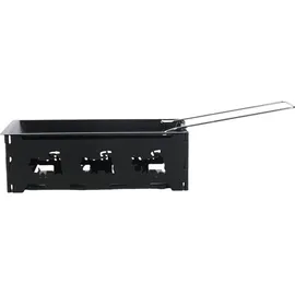 ideoon Faltbares Raclette-Teelicht für 1-2 Personen schwarz