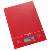 Adler AD3138R Digitale Küchenwaage 5kg Kapazität 1g Graduierung Rot