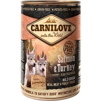 CARNILOVE Canned Salmon & Turkey for Puppies 400g