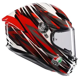 AGV K6 S Reeval Helm, weiß/rot/grau, 2XL