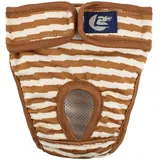 ULTECHNOVO Welpe Hundewindel Haustier Physiologische Hose Streifenmuster Wiederverwendbare Welpenwindel Wiederverwendbare Hygieneshorts Hose mit Klebeband für Hund (Größe XL)