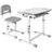 [en.casa] Kindertisch Sala 2-tlg. grau