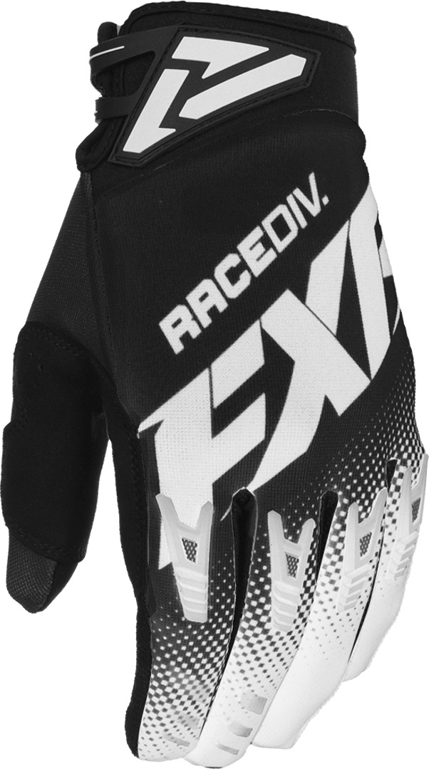 FXR Factory Ride Adjustable Motorcross handschoenen, zwart-wit, 2XL