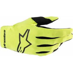 Alpinestars Radar Jugend Motocross Handschuhe, schwarz-gelb, Größe L