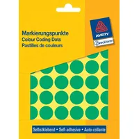 Avery Zweckform selbstklebende Markierungspunkte Ø 18 mm 1.056 Klebepunkte auf 22 Bogen grün