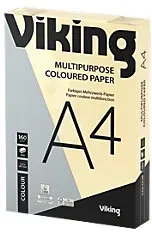 Viking DIN A4 Farbiges Papier Creme 160 g/m2 250 Blatt