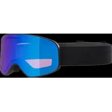 Alpina LADIS Q - Verspiegelte, Kontrastverstärkende OTG Skibrille Mit 100% UV-Schutz Für Erwachsene, black matt, One Size