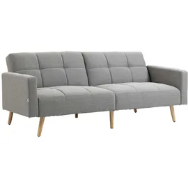 Homcom Schlafsofa 2-Sitzer Grau