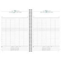 Quo Vadis Bürokalender Time 29 A4 Stoff A4 blau