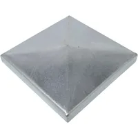 SO-TOOLS® Pfostenkappe Pyramide Stahl verzinkt Abdeckkappe für Pfosten 80 x 80 mm