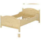 Erst-Holz Seniorenbett extra hoch 120x220 Überlänge Massivholz Holzbett Einzelbett Gästebett 60.40-12-220 oR