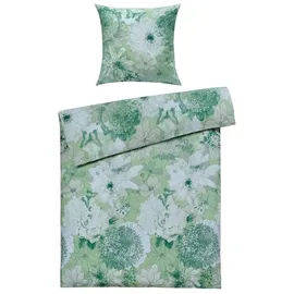 CASANOVA Bettwäsche BLAIR, Satin (BT 135x200 cm) - grün - BT 135x200 cm