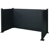 Floraworld Mülltonnenbox 213 x 115 x 122 cm grau