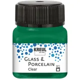 Kreul Glass & Porcelain Clear 20ml, dunkelgrün 16224