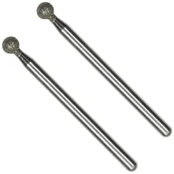 PROXXON 28226 Diamantschleifstifte Form Kugel 4,4mm 2 Stück