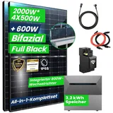 Campergold 2000W Komplettset PV Solaranlage All-In-One 8m2 inkl. 3,2 kWh Anker SOLIX Solarbank E1600 PRO mit Smarter Zähler und Balkongeländer E...