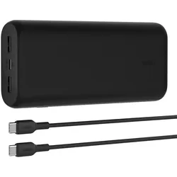 Belkin Kompakte 3-Port Powerbank 20.000 mAh inkl. USB-C Kabel