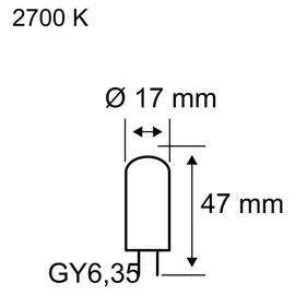 Paulmann LED Stiftsockellampe 28821 3,5W GY6,35 warmweiß 1 St.