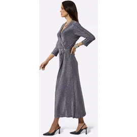 CREATION L Jerseykleid Shirtkleid Silber 38