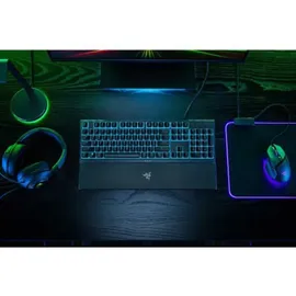 Razer Ornata V3 X Low Profile Membran-Tastatur mit Razer Chroma RGB (Hybrid-Membranschalter, ergonomische Handgelenkauflage) ES-Layout | Schwarz