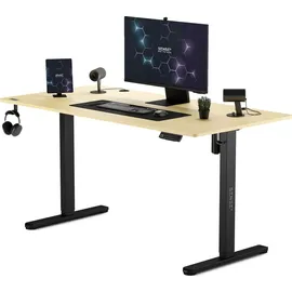 SENSE7 Schreibtisch NOJO elektrisch höhenverstellbar Schwarz / Weiß