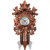Hauswanduhr  Große, Zeitlose Uhr  Automatische Pendeluhr Mit Goldenem Zifferblatt, Präziser Funktion Und Klappmechanismus (ohne Abdeckung)