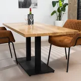 Bronx71 Esstisch Sven Eiche 160 x 80 x 77 cm - Braun
