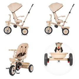 Chipolino Tricycle Marathon 2 in 1 Dreirad, Sitz umkehrbar, Gummiräder, Dach