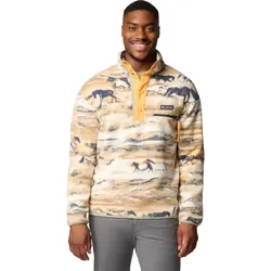 Columbia Helvetia II Printed Half Snap Fleece lemon wash roaming (758) XXL