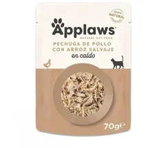 Applaws 70g Beutel Katzennassfutter 12 x 70 Gramm Hühnerbrust & Wildreis