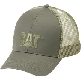 CAT Raised Logo Mesh Baseball Cap grün individuell verstellbar