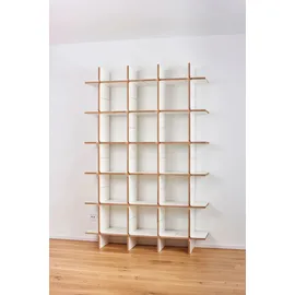 Tojo "solo Modul 6", weiß, B:140cm T:32cm, MDF, Regale, Standregal, Breite/Höhe: cm
