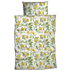 Casatex Lemon Zitronen Gelb 135 x 200 cm + 80 x 80 cm