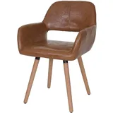 Mendler Esszimmerstuhl HWC-A50 II Kunstleder braun