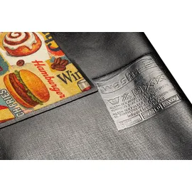 Wash+Dry Snack Attack 75 x 190 cm Grau/Rot